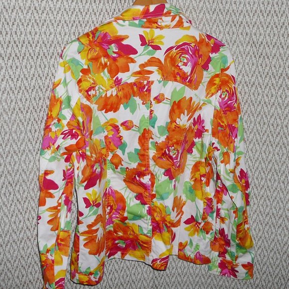 Floral Print Summer Casual Jacket  XL, L - Picture 7 of 10